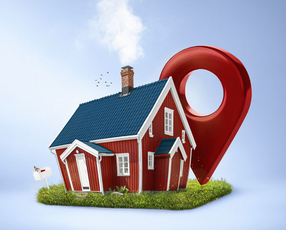 House with a Map Icon